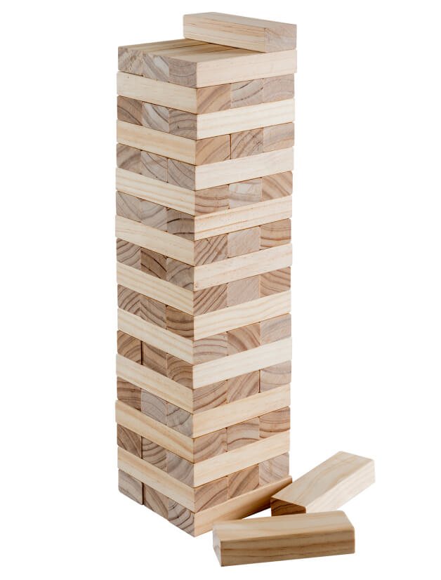 Wooden Tumbler Tower